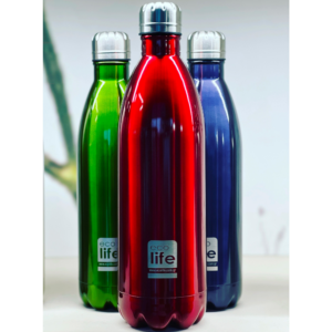 Ecolife Θερμός Μπουκάλι 1lt Ανοξείδωτο Metallic Red 33-BO-3036 - Image 3