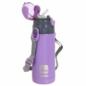 Ecolife Θερμός Παιδικός Kids Thermos 400ml Lilac - Λιλά 33-BO-2995 - Image 2