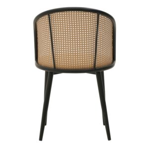 CLICK ΚΑΡΕΚΛΑ RATTAN/ΥΦΑΣΜΑΤΙΝΗ NATURAL/ΜΑΥΡΗ 56Χ52Χ82 | homidoo.gr