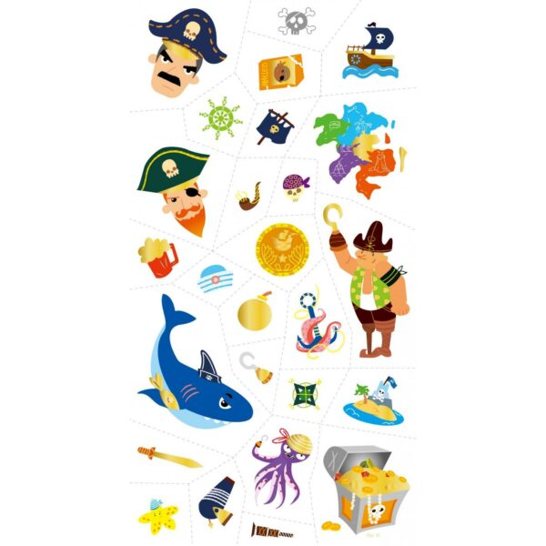 Avenir Αυτοκόλλητα Τατουάζ - Tatoo Sticker Pirate - Πειρατές 60777 - Image 2