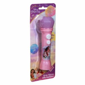 eKids Disney Princess Ασύρματο Μικρόφωνο Karaoke Με Ενσωματωμένη Μουσική - Φωτισμό - Sound Effects Ροζ DP-070 - Image 2