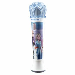 eKids Frozen 2 Ασύρματο Μικρόφωνο Karaoke Με Ενσωματωμένη Μουσική - Φωτισμό - Sound Effects Γαλάζιο-Λευκό FR-070 - Image 3