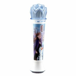 eKids Frozen 2 Ασύρματο Μικρόφωνο Karaoke Με Ενσωματωμένη Μουσική - Φωτισμό - Sound Effects Γαλάζιο-Λευκό FR-070 - Image 4