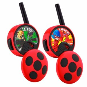 eKids Miraculous Ladybug Σετ 2 Walkie Talkies Με Εμβέλεια 150 Μέτρων Μαύρο-Κόκκινο ‎MC-207