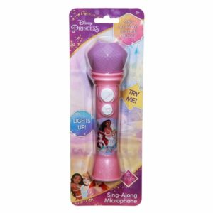 eKids Disney Princess Ασύρματο Μικρόφωνο Karaoke Με Ενσωματωμένη Μουσική - Φωτισμό - Sound Effects Ροζ DP-070 - Image 3