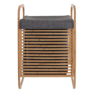 Estia Καλάθι Απλυτών Bamboo Essentials 40x35x60.5cm Μπαμπού Φυσικό 02-13042 - Image 2