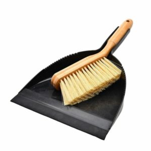 Estia Σκούπα Με Φαράσι Χειρός Bamboo Essentials Μαύρο 04-14285