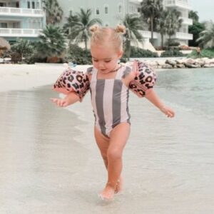 Swim Essentials Μπρατσάκια Για Παιδιά Από 0-2 Ετών Rose Gold Leopard SWE-2020SE34 - Image 2
