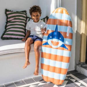 Swim Essentials Φουσκωτή Σανίδα Aπό 6 Ετών Striperd Shark SWE-2022SE312 - Image 3