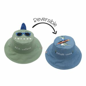 Flapjack Καπέλο Διπλής Όψης UPF 50+ 4-6 Ετών Dino - Surf FJKSH828L