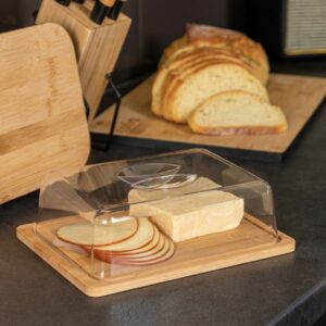 Estia Βάση Τυριών Bamboo Essentials 24x18x7.5cm Με Πλαστικό Καπάκι 01-12960 - Image 2