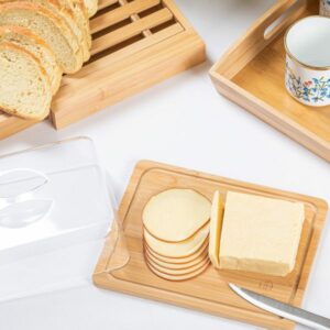 Estia Βάση Τυριών Bamboo Essentials 24x18x7.5cm Με Πλαστικό Καπάκι 01-12960 - Image 5
