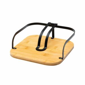 Estia Χαρτοπετσετοθήκη Τετράγωνη Μεταλλική Bamboo Essentials 20x20x7cm Μαύρη 01-13202
