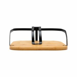 Estia Χαρτοπετσετοθήκη Τετράγωνη Μεταλλική Bamboo Essentials 20x20x7cm Μαύρη 01-13202 - Image 2