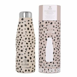 Estia Θερμός Παγούρι Travel Flask Save The Aegean 500ml Leopard Taupe 01-16630