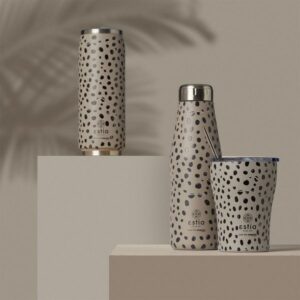 Estia Θερμός Παγούρι Travel Flask Save The Aegean 500ml Leopard Taupe 01-16630 - Image 7