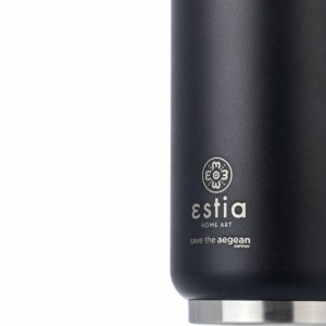 Estia Θερμός - Κούπα Travel Cup Save The Aegean 300ml Midnight Black 01-16739 - Image 3