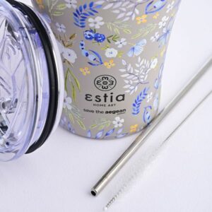 Estia Θερμός Coffee Mug Save The Aegean 350ml Symphony Taupe 01-16869 - Image 3