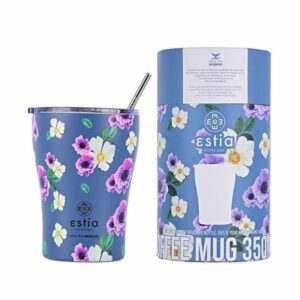 Estia Θερμός Coffee Mug Save The Aegean 350ml Garden Blue 01-16883