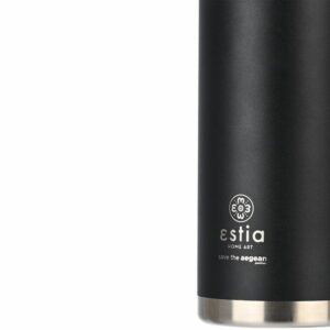 Estia Θερμός Παγούρι Travel Chug Save The Aegean 500ml Midnight Black 01-17804 - Image 5