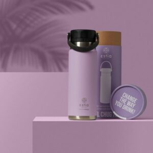 Estia Θερμός Παγούρι Travel Chug Save The Aegean 750ml Lavender Purple 01-17866 - Image 10