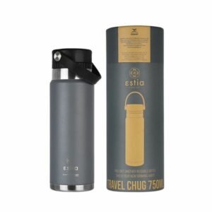 Estia Θερμός Παγούρι Travel Chug Save The Aegean 750ml Fjord Grey 01-17897