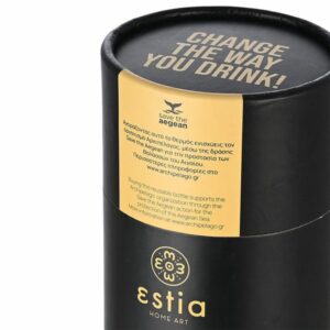 Estia Θερμός Παγούρι Travel Chug Save The Aegean 750ml Midnight Black 01-17903 - Image 10