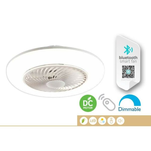 Lineme Ανεμιστήρας Οροφής Φ55cm DC45w Με Φως LED 35w Και Τηλεχειριστήριο Cierzo Καφέ 02-00179 - Image 6