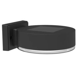 Fos Me Ηλιακό Φωτιστικό Επίτοιχο LED Θερμό Λευκό 10Lm Μαύρο 47-00016