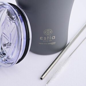 Estia Θερμός Coffee Mug Save The Aegean 350ml Fjord Grey 01-12441 - Image 3