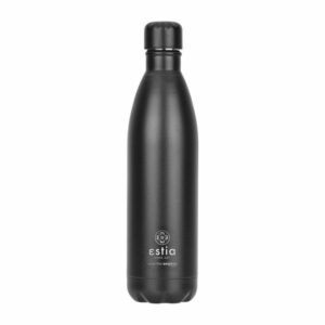 Estia Θερμός Παγούρι Travel Flask Lite Save The Aegean 750ml Midnight Black 01-18207