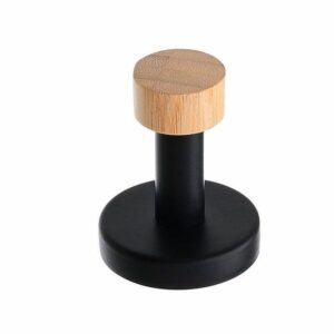 Estia Κρεμάστρα Επιτοίχια Bamboo Essentials Μονή Μεταλλική 6.6x5.3cm Μαύρη 02-14742 - Image 3