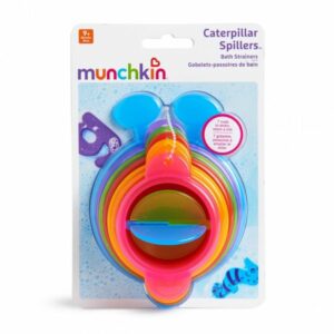 Munchkin Παιχνίδι Μπάνιου Caterpillar Spillers 9m+ Με 7 Πολύχρωμα Και Αριθμημένα Ποτηράκια 11027 - Image 2