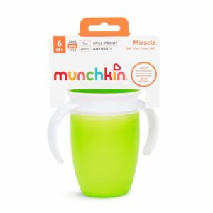 Munchkin Εκπαιδευτικό Ποτήρι Με Λαβές Miracle 360° 207ml Πράσινο 12443 - Image 3