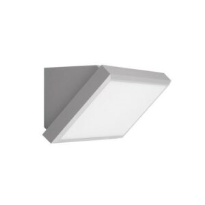 Fos Me Επιτοίχιο Φωτιστικό 10x10x26.5cm LED 12W 3CCT 3000-4000-6500K 700lm IP65 Γκρι 21-5111-10