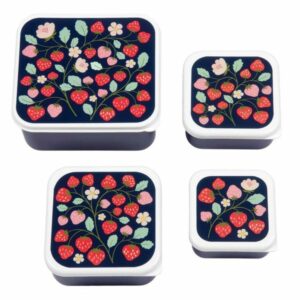 A Little Lovely Company Δοχείο Φαγητού Lunch Box Strawberries SBSEST60