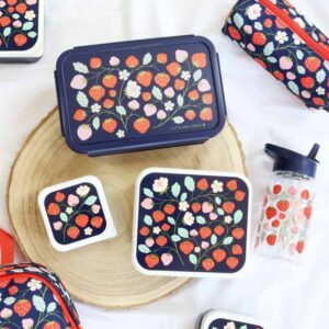 A Little Lovely Company Δοχείο Φαγητού Bento Lunch Box - Strawberries SBSTBU55 - Image 4