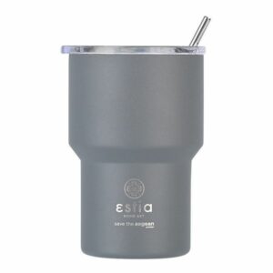 Estia Θερμός - Ποτήρι Για Καφέ Mug lite Save The Aegean 400ml Fjord Grey 01-18467