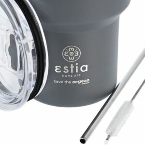 Estia Θερμός Ποτήρι – Κούπα Για Καφέ Mug Lite Save The Aegean 400ml Denim Blue 01-18450 - Image 3