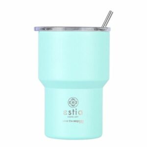 Estia Θερμός - Ποτήρι Για Καφέ Mug Lite Save The Aegean 400ml Bermuda Green 01-18481