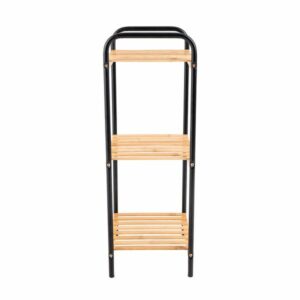 Estia Ραφιέρα Επιδαπέδια Bamboo Essentials Με Μεταλλική Βάση 30x26x75cm 3 Επιπέδων 02-13110 - Image 5