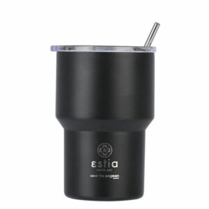 Estia Θερμός Ποτήρι – Κούπα Για Καφέ Mug Lite Save The Aegean 400ml Midnight Black 01-18443