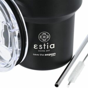 Estia Θερμός Ποτήρι – Κούπα Για Καφέ Mug Lite Save The Aegean 400ml Midnight Black 01-18443 - Image 4