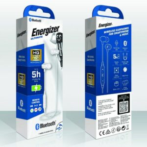 Energizer Ακουστικά Bluetooth V5.0 Διάρκεια Μπαταρίας 5 Ώρες Με Πλήκτρα Ελέγχου Λευκό CIBT20WH - Image 3