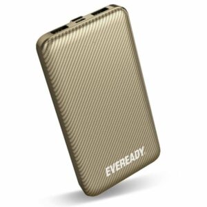 Energizer Power Bank 10000mAh Με 2 Εξόδους USB-A Και 1 USB-C Eveready Slim Χρυσαφί PX10BGD