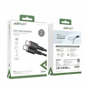 Acefast Καλώδιο Σύνδεσης USB-C Σε USB-C 1.2m 3A 60W Μαύρο C2-03 - Image 5