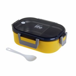 Ecolife Φαγητοδοχείο 900ml Με Χώρισμα Yellow 33-BO-9066