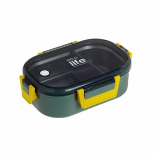 Ecolife Φαγητοδοχείο 900ml Με Χώρισμα Forest Green 33-BO-9067 - Image 3