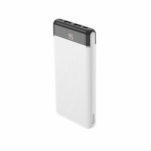 Hoco Power Bank 10000mAh Με 2 Εξόδους USB-A Και 1 USB-C Οθόνη Ένδειξης Λευκό J59A - Image 3