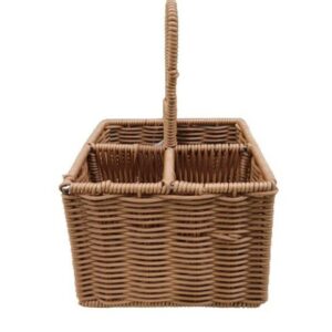Lalos Βάση Οργάνωσης Πλαστικό Rattan 17.5x13x26cm Φυσικό 7057 - Image 3